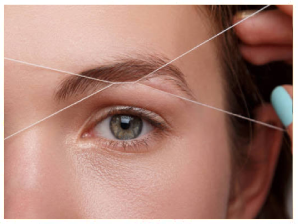 Eyebrow threading